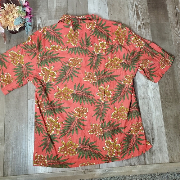 NWT Moshiko Men's Size Medium Tropical Button Down Collared Shirt - Picture 6 of 16